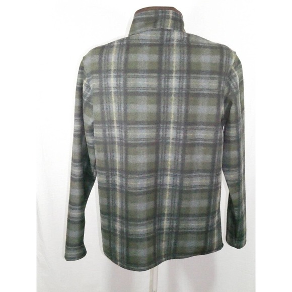 John Wayne Green Gray Fleece Pullover Small Polyester - Picture 5 of 11